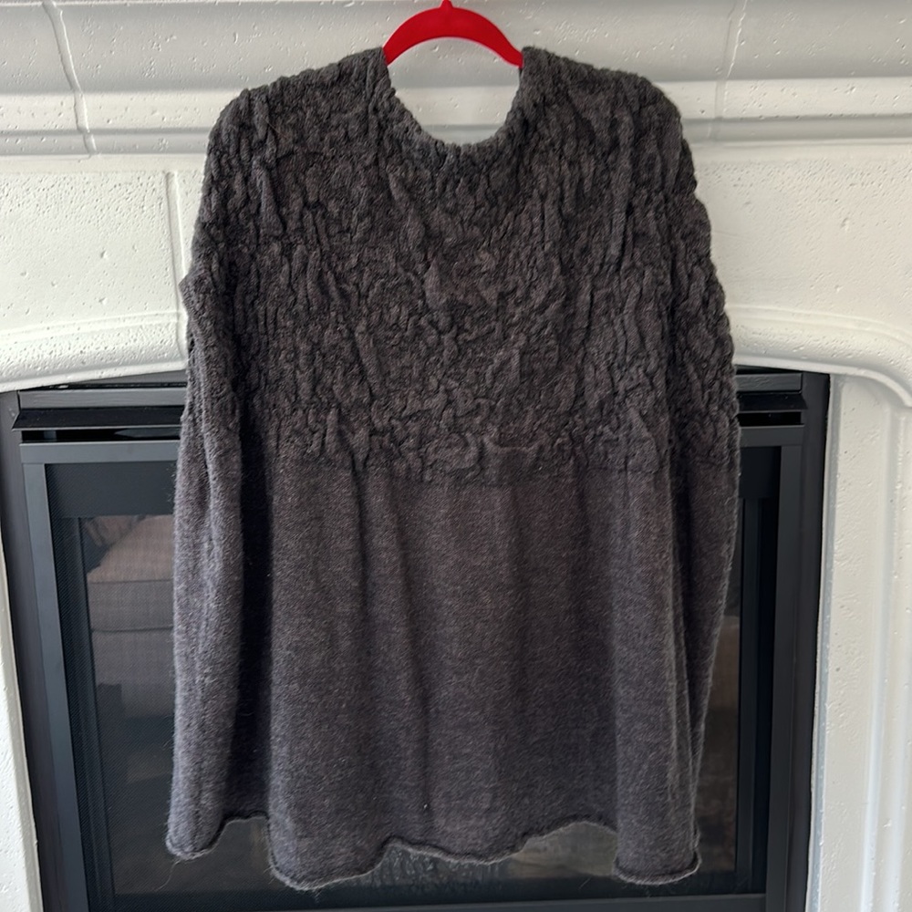 Cabi knit gray poncho - L - EUC - acrylic, wool and mohair blend - Picture 4 of 6